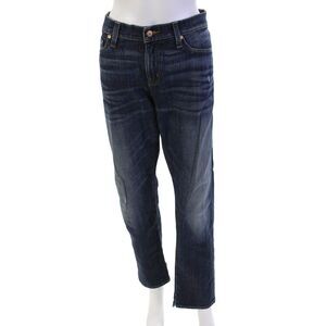 Point Sur Denim Womens Cotton Mid Rise Five Pocket Casual Jeans Blue Size 28